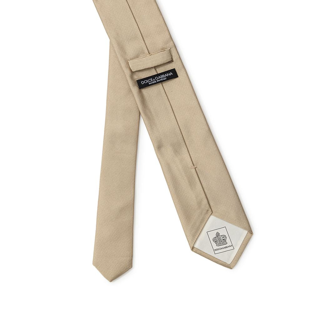 Dolce & Gabbana Gold Silk Ties & Bowties