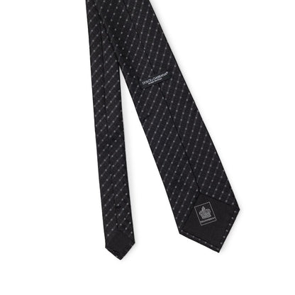 Dolce & Gabbana Elegant Black Silk Ties & Bowtie Collection