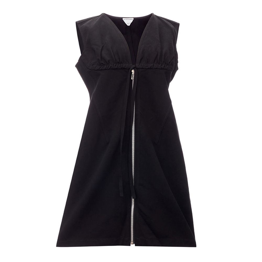 Bottega Veneta Elegant Black Viscose Dress