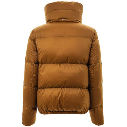 Herno - Women's Sand Yellow Ultralight Down Jacket, High Neck Collar
