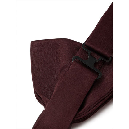 Dolce & Gabbana Burgundy Silk Bow Tie