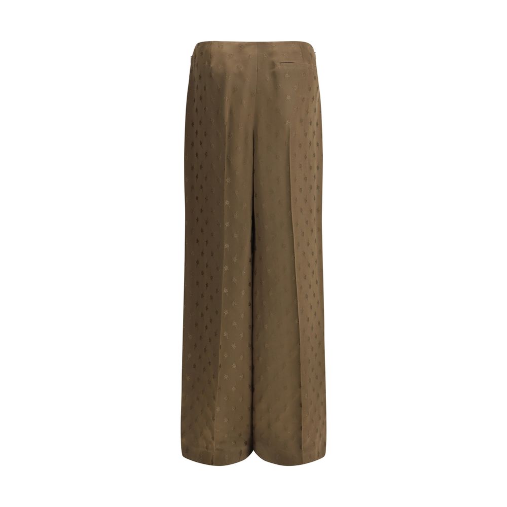 Fendi Silk Pants: Elegant Wide-Leg Trousers