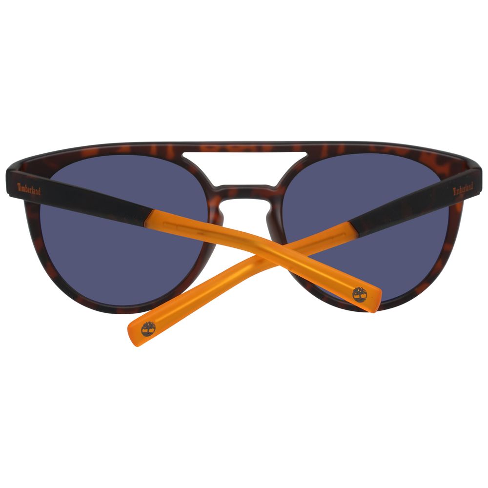 Timberland Men's Brown Aviator Sunglasses with Grey Polarized Lenses