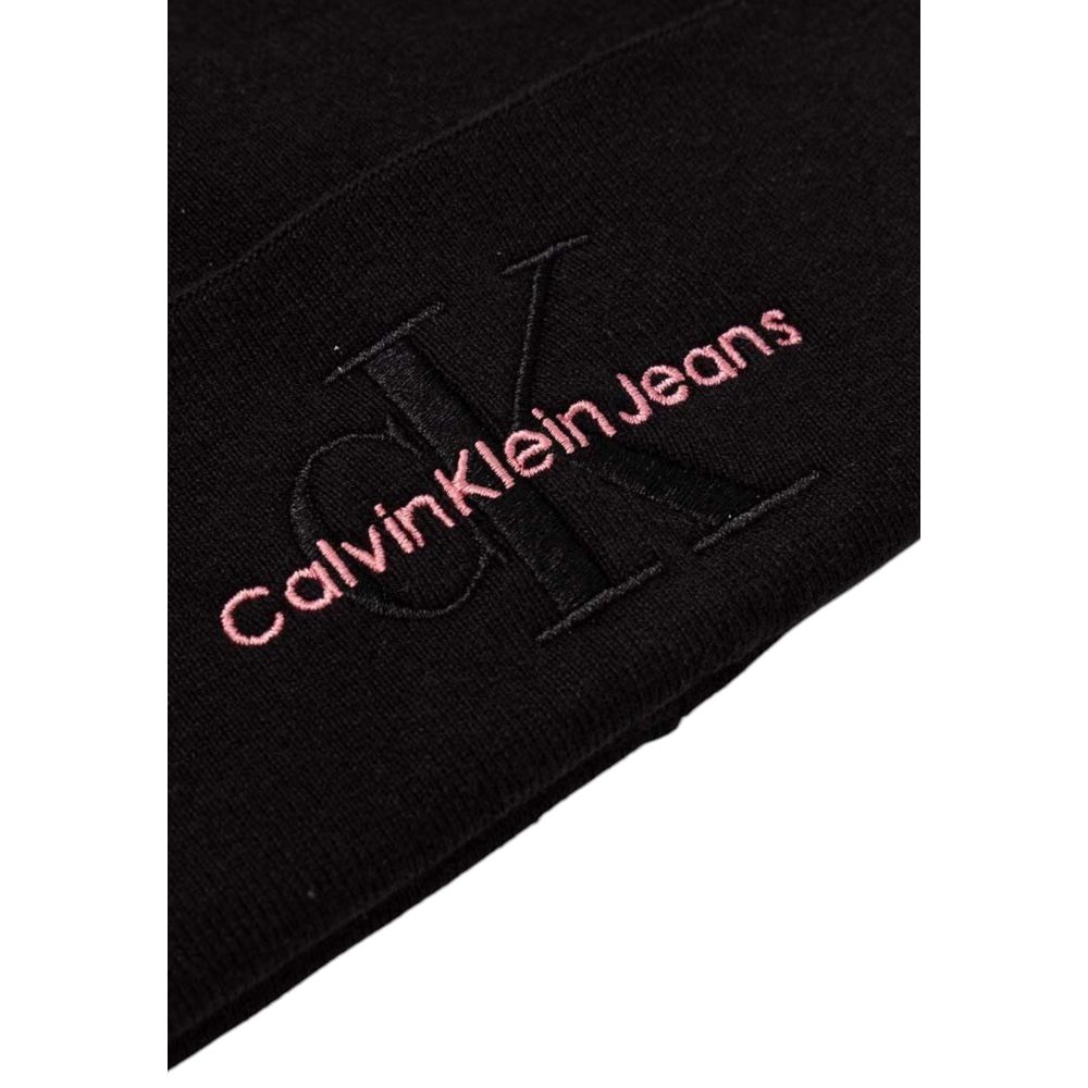 Calvin Klein Jeans Black Cotton Cap