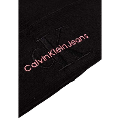 Calvin Klein Jeans Black Cotton Cap