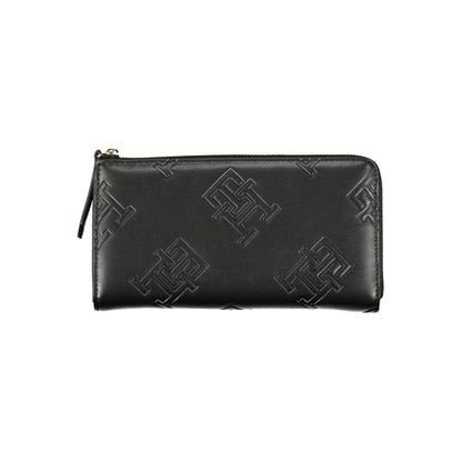 Tommy Hilfiger Women's Black Logo Zip Wallet