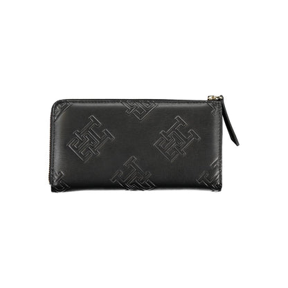 Tommy Hilfiger Women's Black Logo Zip Wallet