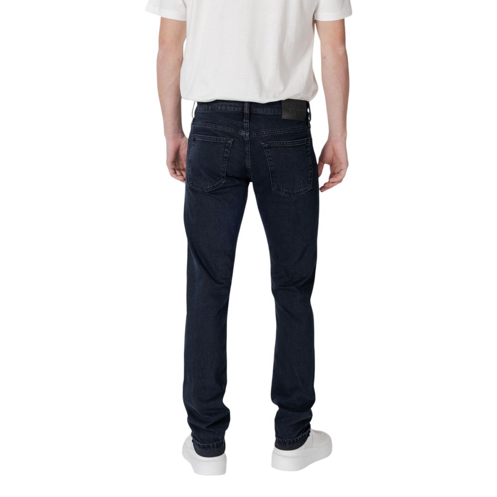 Calvin Klein Jeans Men's Blue Slim Fit Cotton Jeans
