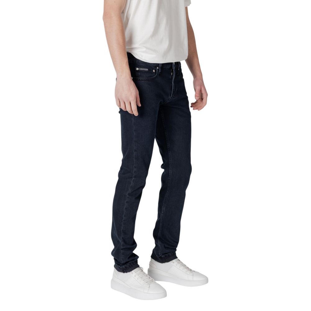 Calvin Klein Jeans Men's Blue Slim Fit Cotton Jeans