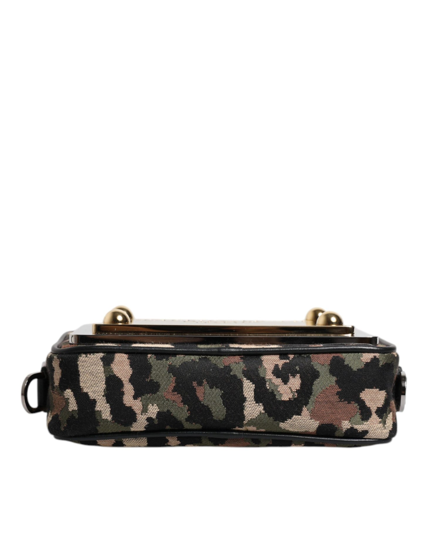 Dolce & Gabbana Army Leopard Jacquard DG Logo Crossbody Bag