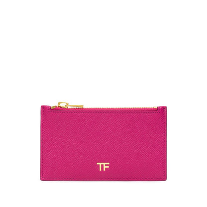 Tom Ford Fuchsia Leather Wallet - Stylish Card Holder