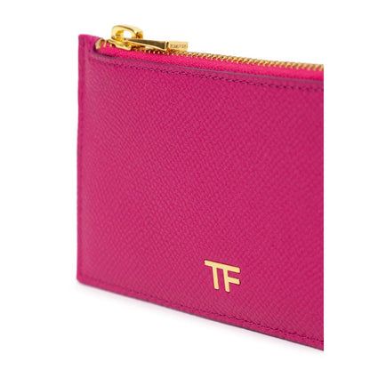 Tom Ford Fuchsia Leather Wallet - Stylish Card Holder