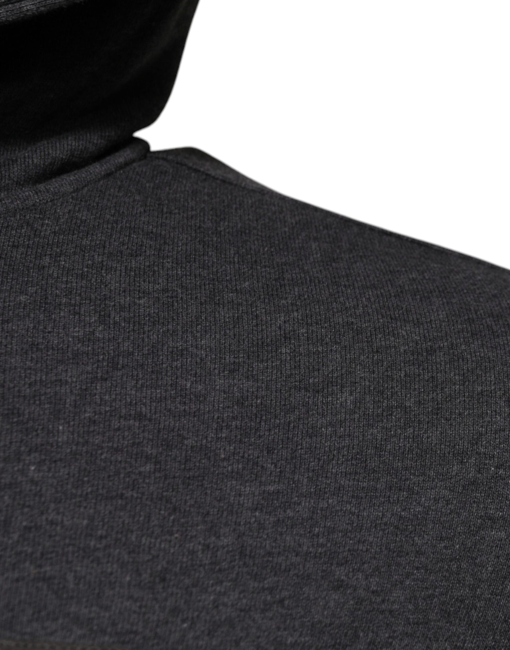 Dolce & Gabbana Gray Logo Full Zip Hooded Sweatshirt