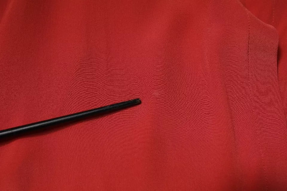 Peserico Red Long Sleeved Pencil Cut Drawstring Waist Dress