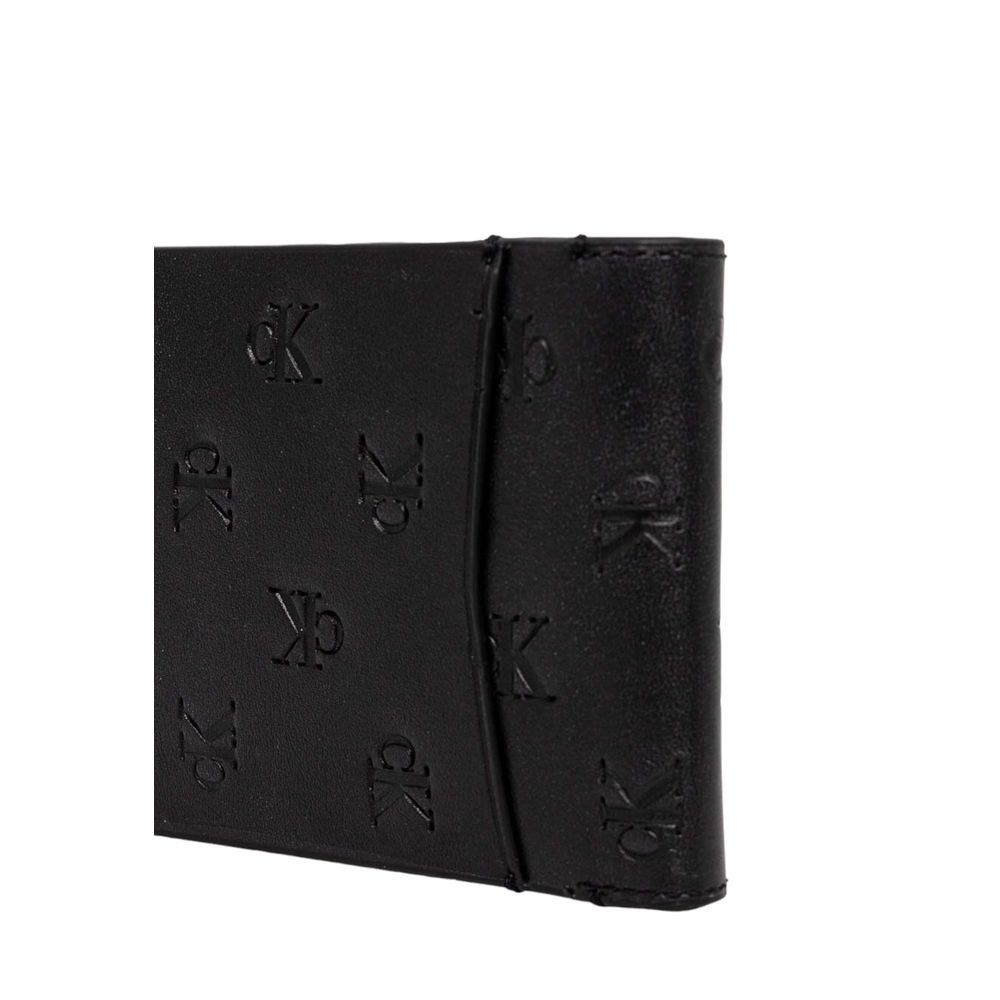 Calvin Klein Jeans Black Leather Wallet for Men