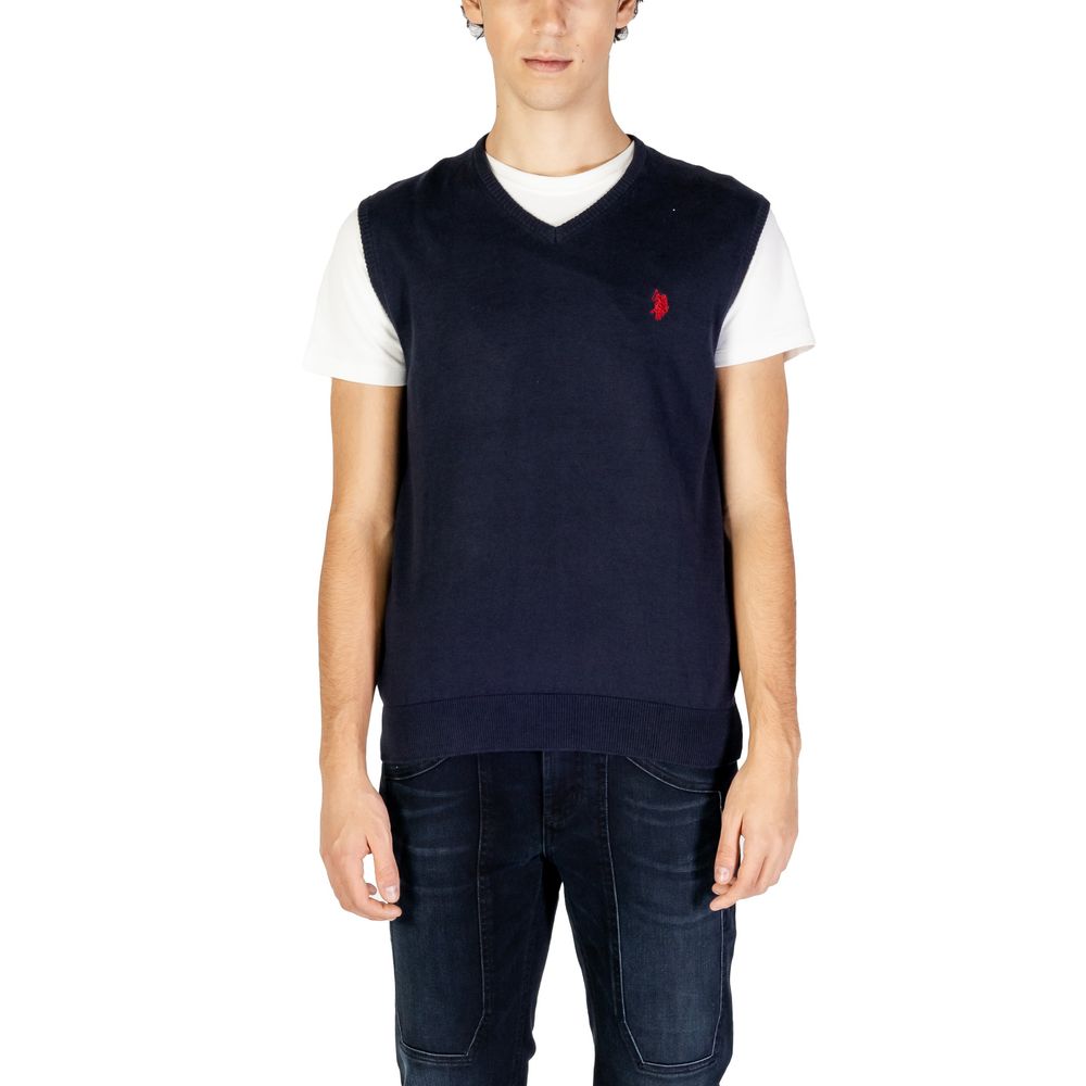 U.S. POLO ASSN. Blue Cotton Vest for Men