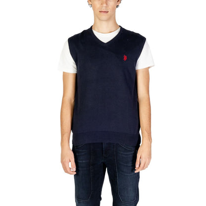 U.S. POLO ASSN. Blue Cotton Vest for Men