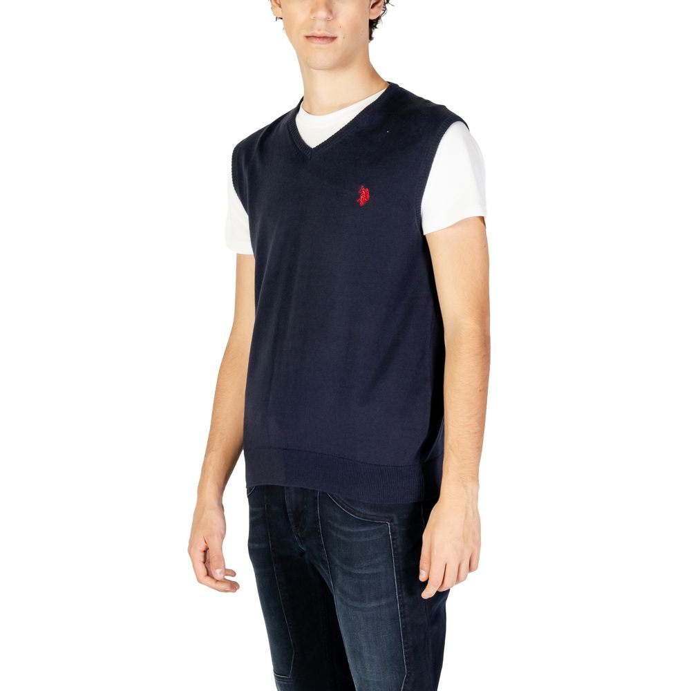 U.S. POLO ASSN. Blue Cotton Vest for Men