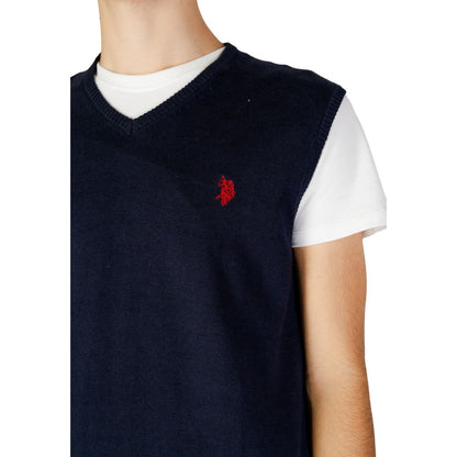 U.S. POLO ASSN. Blue Cotton Vest for Men