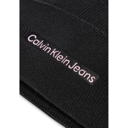 Calvin Klein Jeans Black Cotton Cap
