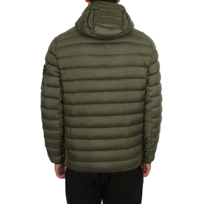 Stone Island Green Nylon Down Jacket