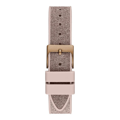 Guess Women’s Watch, Multicolour Design, Pink Silicone Strap