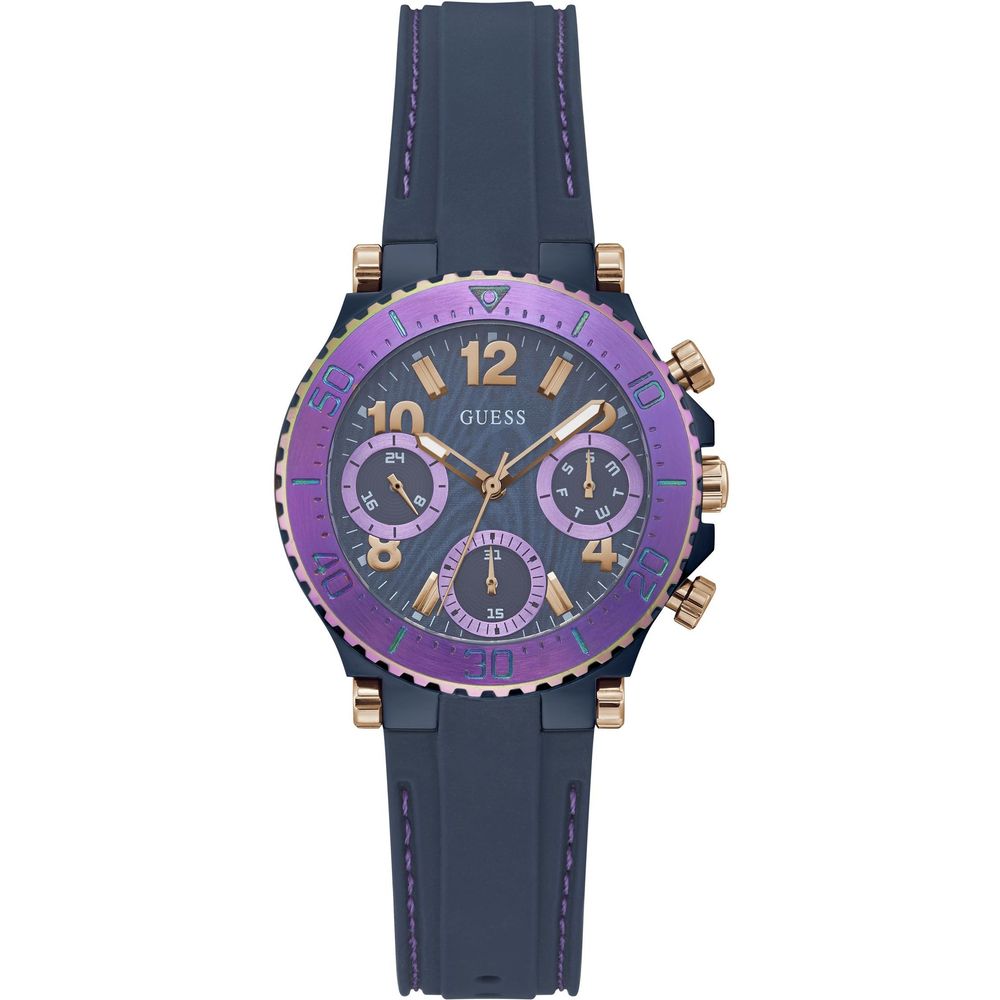 Guess Men’s Watch, Quartz Movement, Blue Silicone Strap