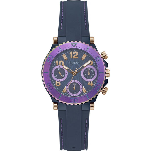 Guess Men’s Watch, Quartz Movement, Blue Silicone Strap