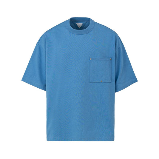 Bottega Veneta Blue Oversized Cotton T-Shirt for Men