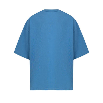 Bottega Veneta Blue Oversized Cotton T-Shirt for Men