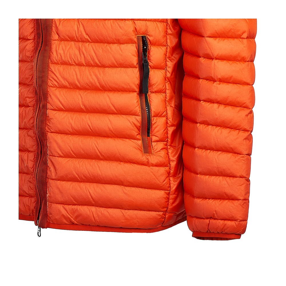 Stone Island Orange Nylon Jacket - Stylish Down Layering