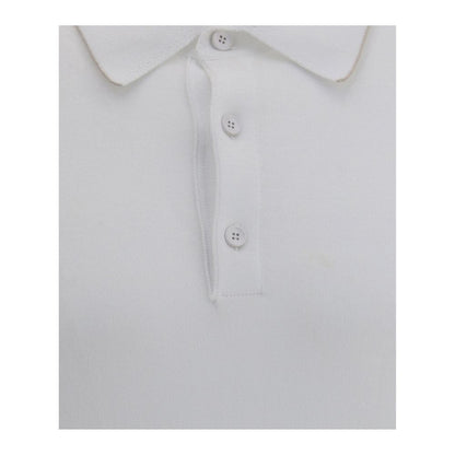 Svevo White Cotton Polo Shirt