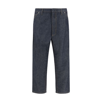 Prada Baggy Wide-Leg Cotton Pants