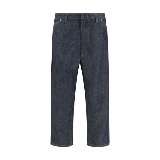 Prada Baggy Wide-Leg Cotton Pants
