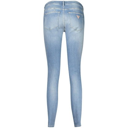 Guess Jeans Light Blue Cotton Skinny Jeans