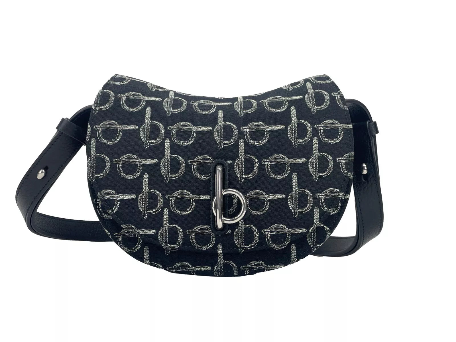 Burberry Mini Rocking Horse Crossbody Bag Purse - Black