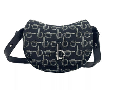 Burberry Mini Rocking Horse Crossbody Bag Purse - Black