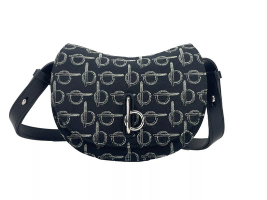 Burberry Mini Rocking Horse Crossbody Bag Purse - Black