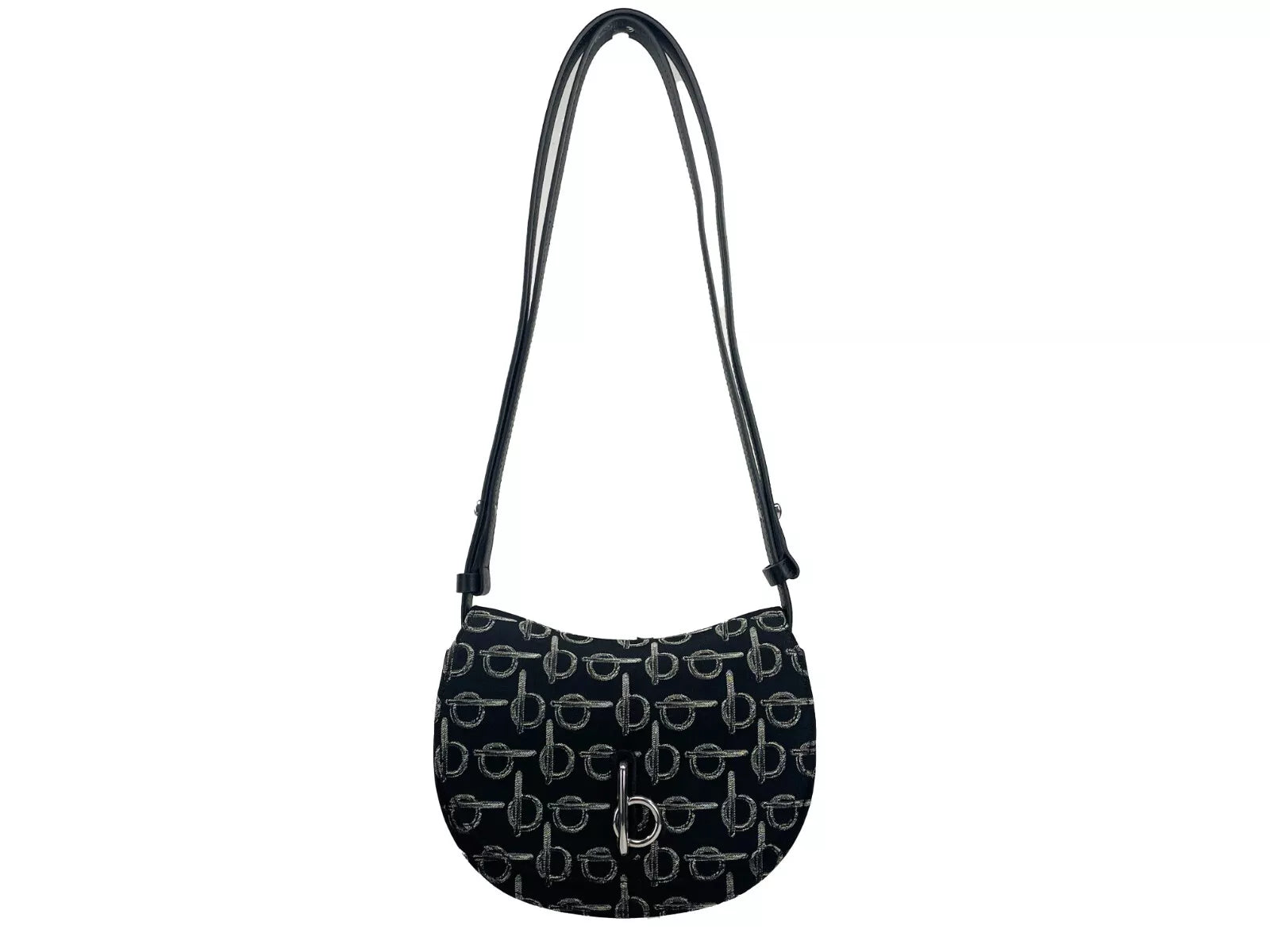 Burberry Mini Rocking Horse Crossbody Bag Purse - Black