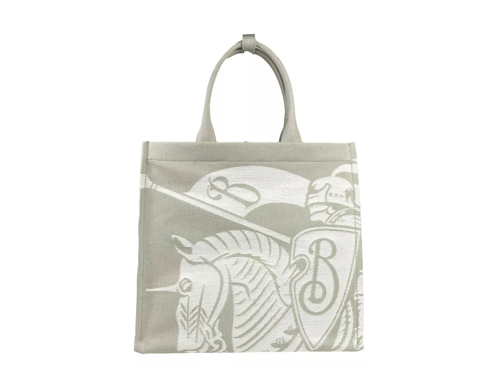 Burberry EKD Canvas Tote Bag with Coin Pouch in Beige