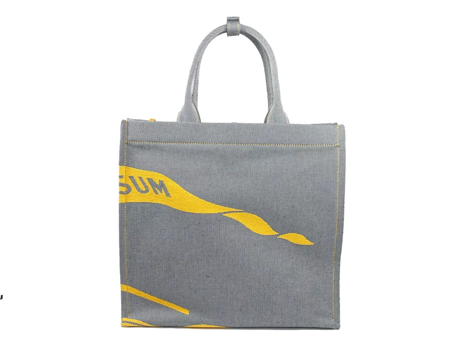 Burberry EKD Canvas Tote Bag with Coin Pouch in Sunflower Gray