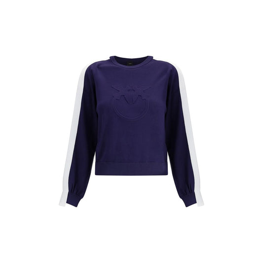PINKO Blue & White Logo Sweater - Modern Urban Chic