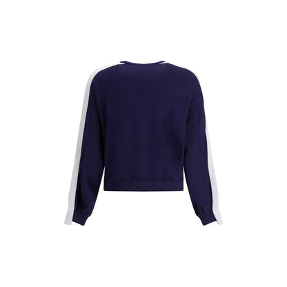 PINKO Blue & White Logo Sweater - Modern Urban Chic