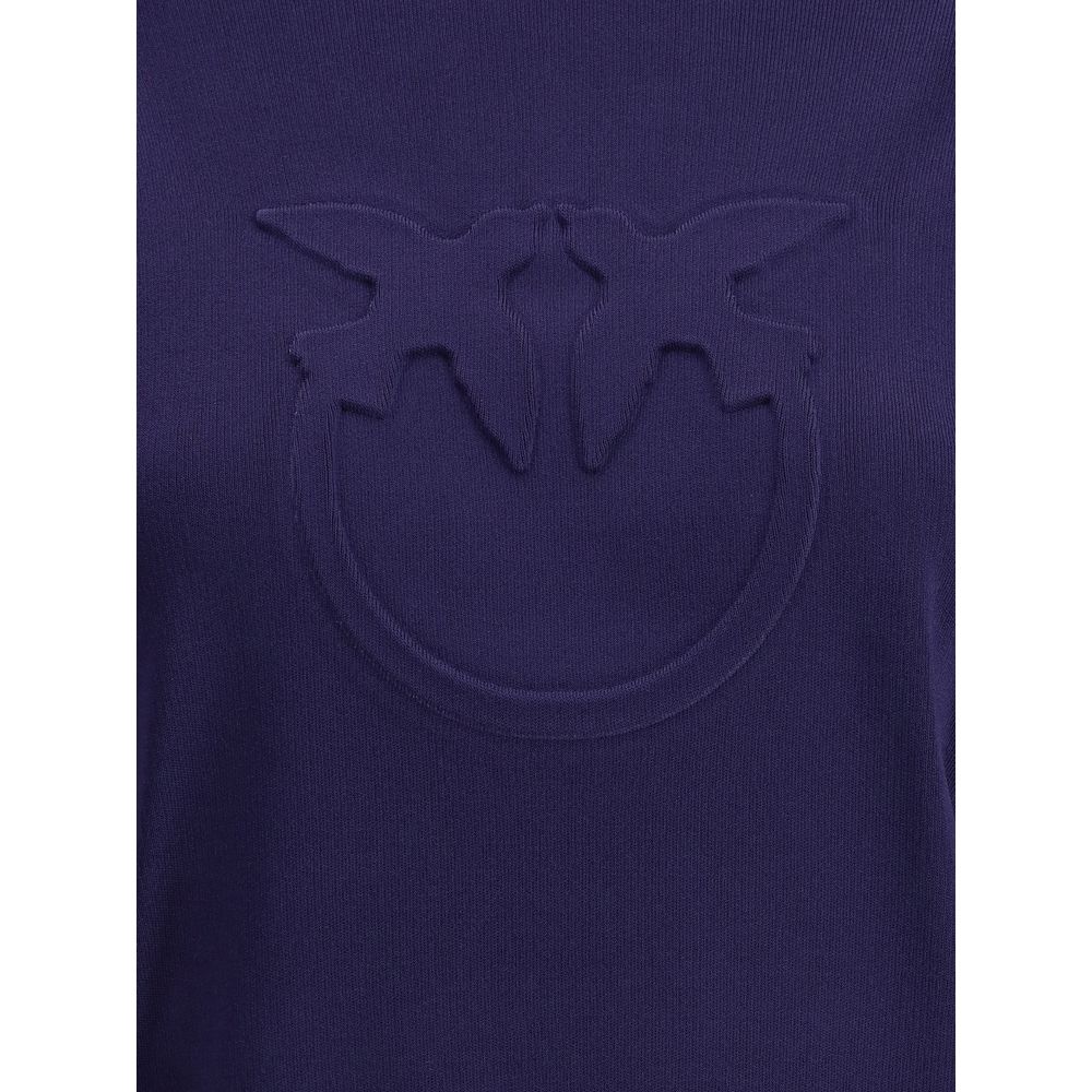 PINKO Blue & White Logo Sweater - Modern Urban Chic