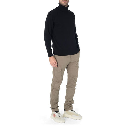 C.P. Company Black Wool Turtleneck Sweater for Men