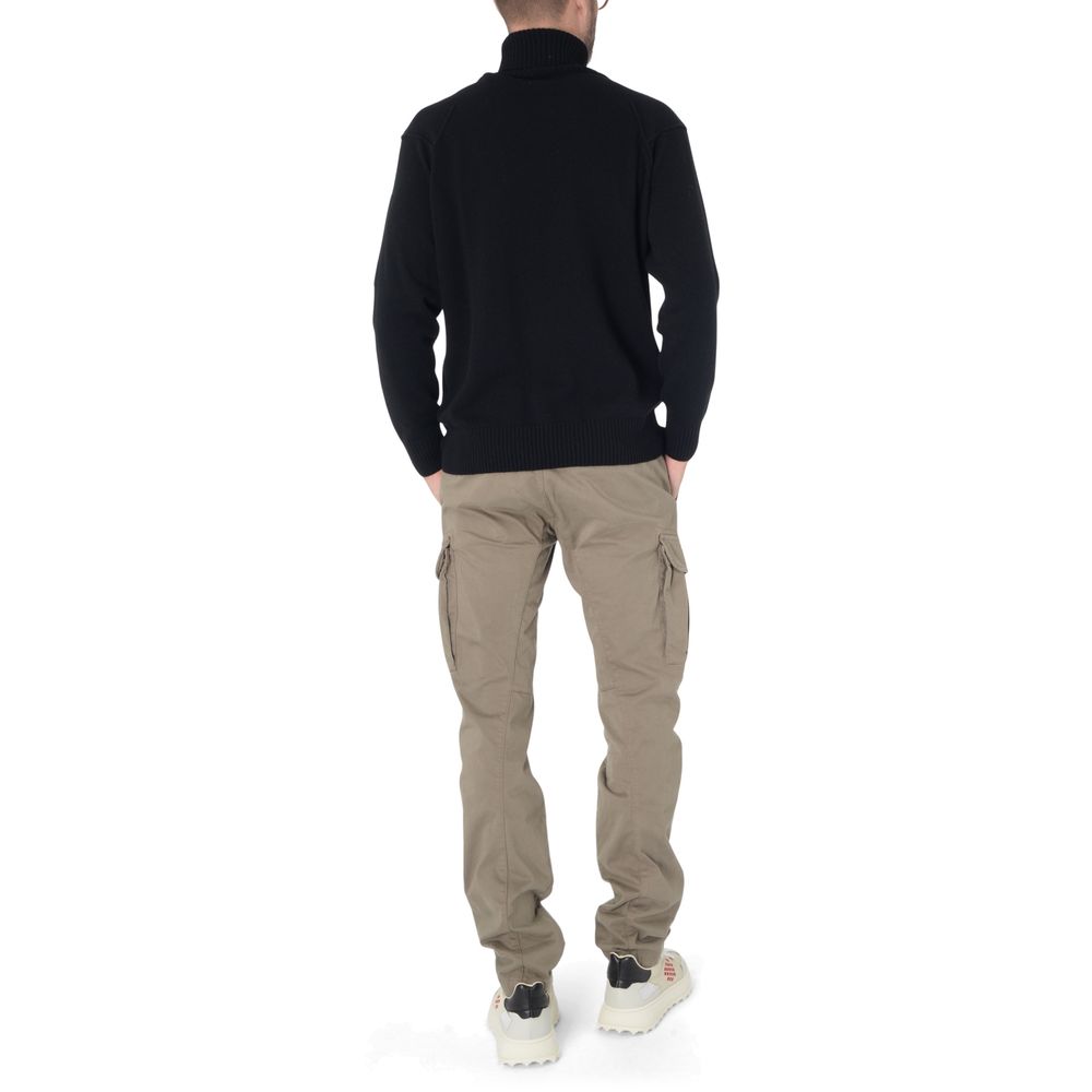 C.P. Company Black Wool Turtleneck Sweater for Men