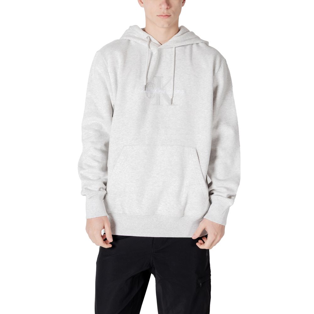 Calvin Klein Gray Cotton Sweater for Men