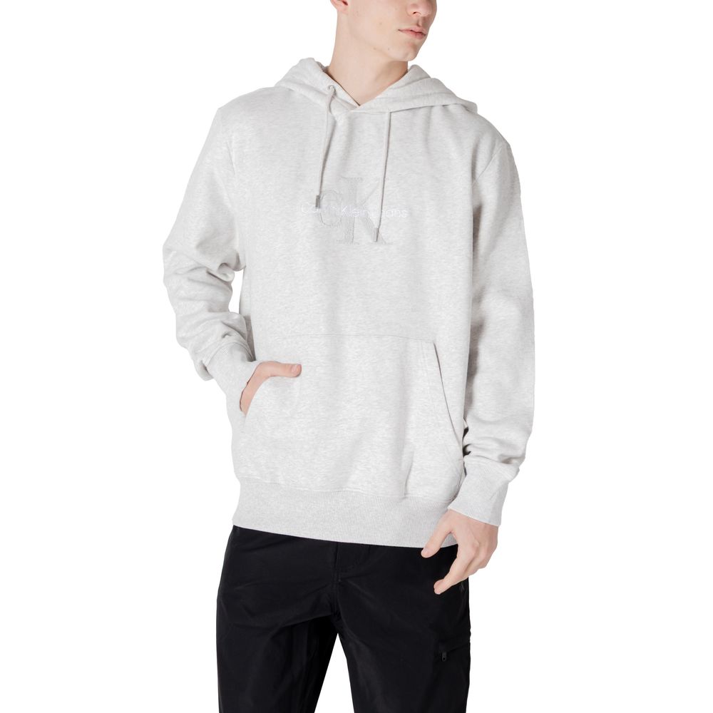 Calvin Klein Gray Cotton Sweater for Men