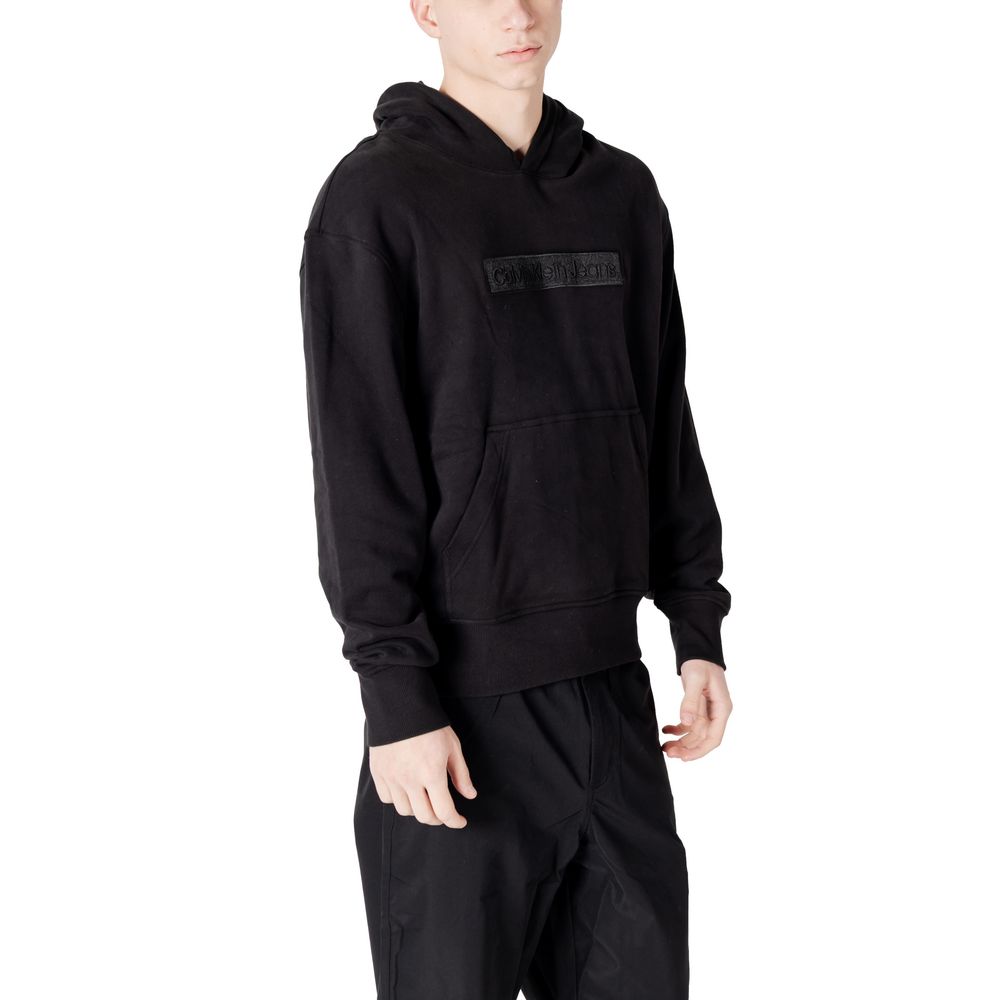 Calvin Klein Jeans Black Cotton Hoodie
