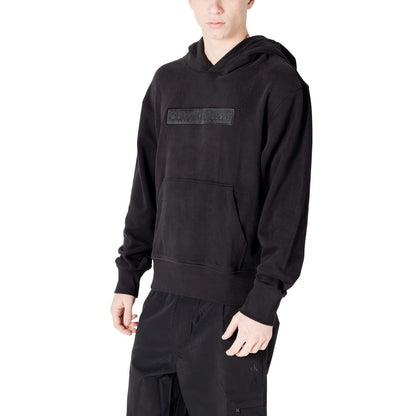 Calvin Klein Jeans Black Cotton Hoodie